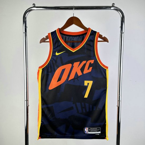 NBA 7 Holmgren OKC Thunder 23-24 city Maillot imprimé